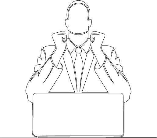 Person with lightbulb